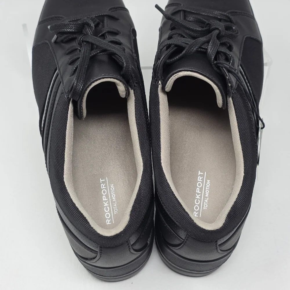 ROCKPORT WOMENS Trainers TM LILLIE LAYERED CH5390 BLACK SIZE 9.5 NEW